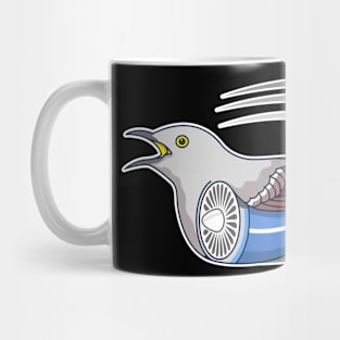 bird and engine art Mug